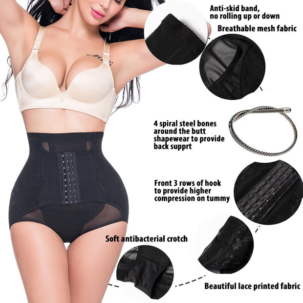 Tummy Shaper Waist Slimmer with Butt Lifter Panties - The Hot Spot 🔥